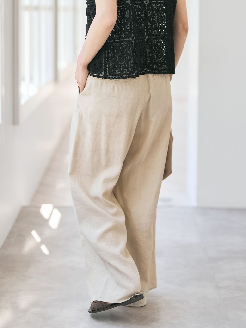 Spick and Span ハイブリッドラミーTトップス Spick and Span ハイブリッドラミーTトップス 【公式通販】