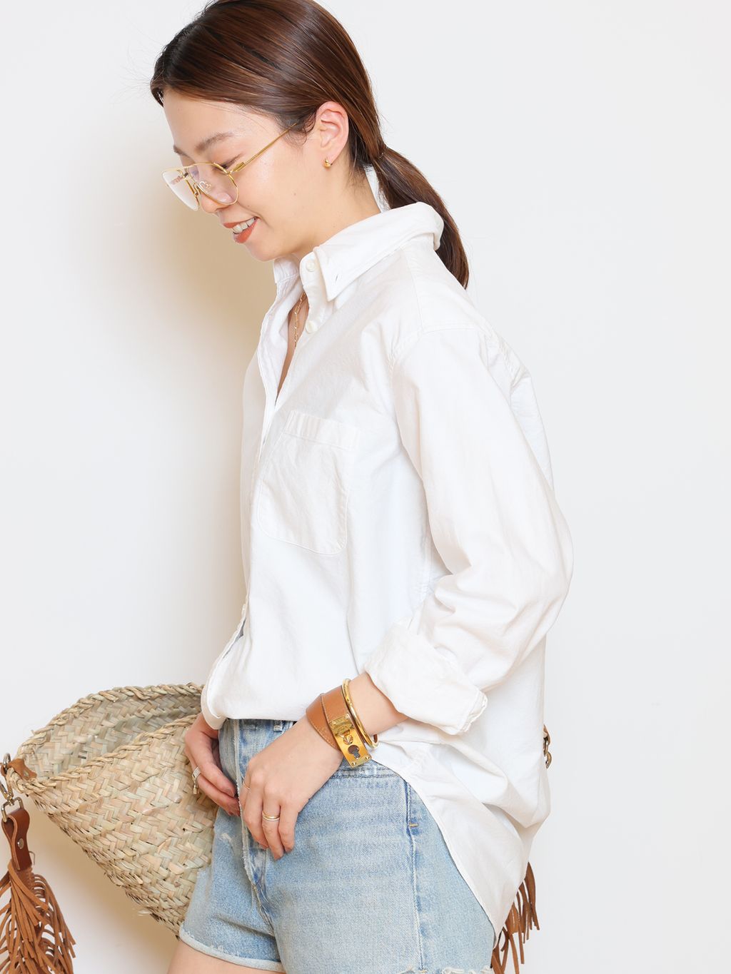 OXFORD ボタンダウン シャツのコーディネートスナップ（HASE）｜MUSE