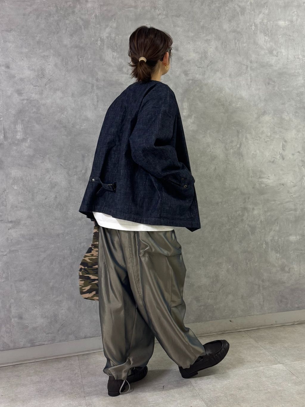 予約》10OZデニムレイルロードブルゾンのコーディネートスナップ（A.O