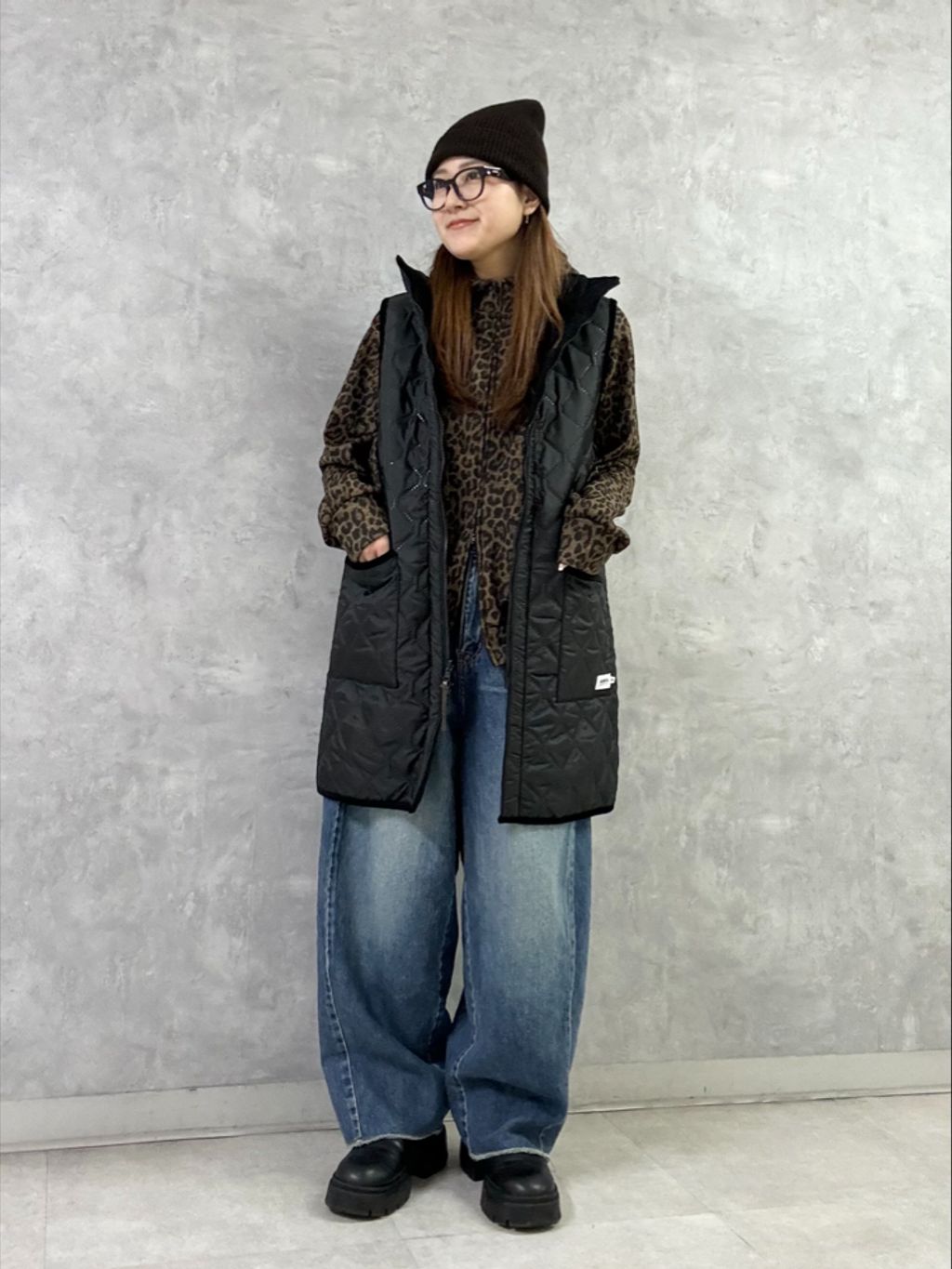 レオパード フーディのコーディネートスナップ（M.F）｜journal