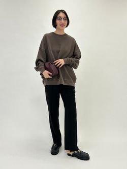 WEB限定カラー有り/追加》ビックシルエットピグメント裏毛プルオーバー