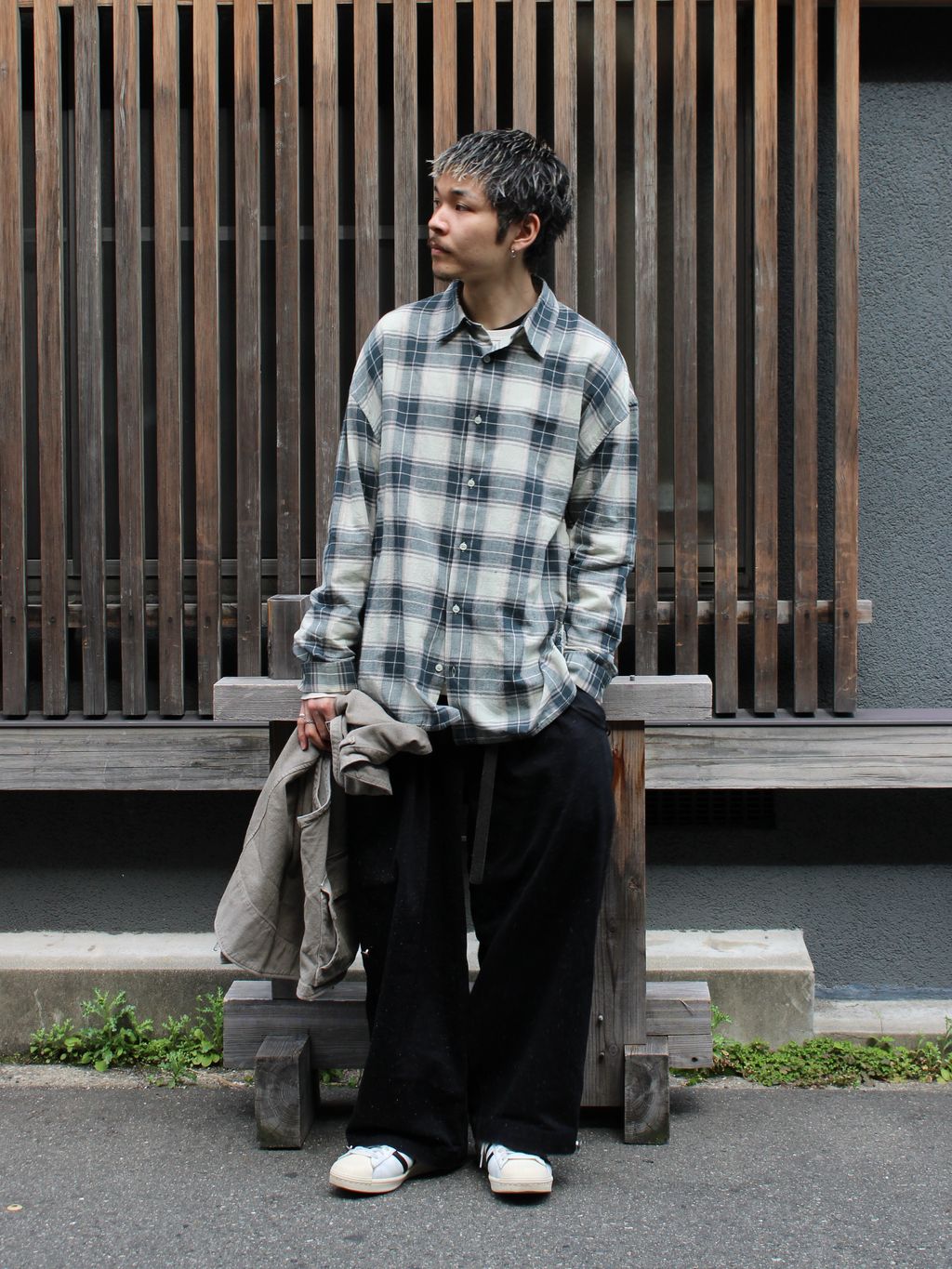 ANCELLM / アンセルム C/R DUCK UTILITY VESTのコーディネートスナップ