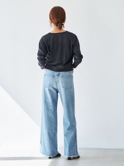 フロッキードットミニカーディガンのコーディネートスナップ（Sono