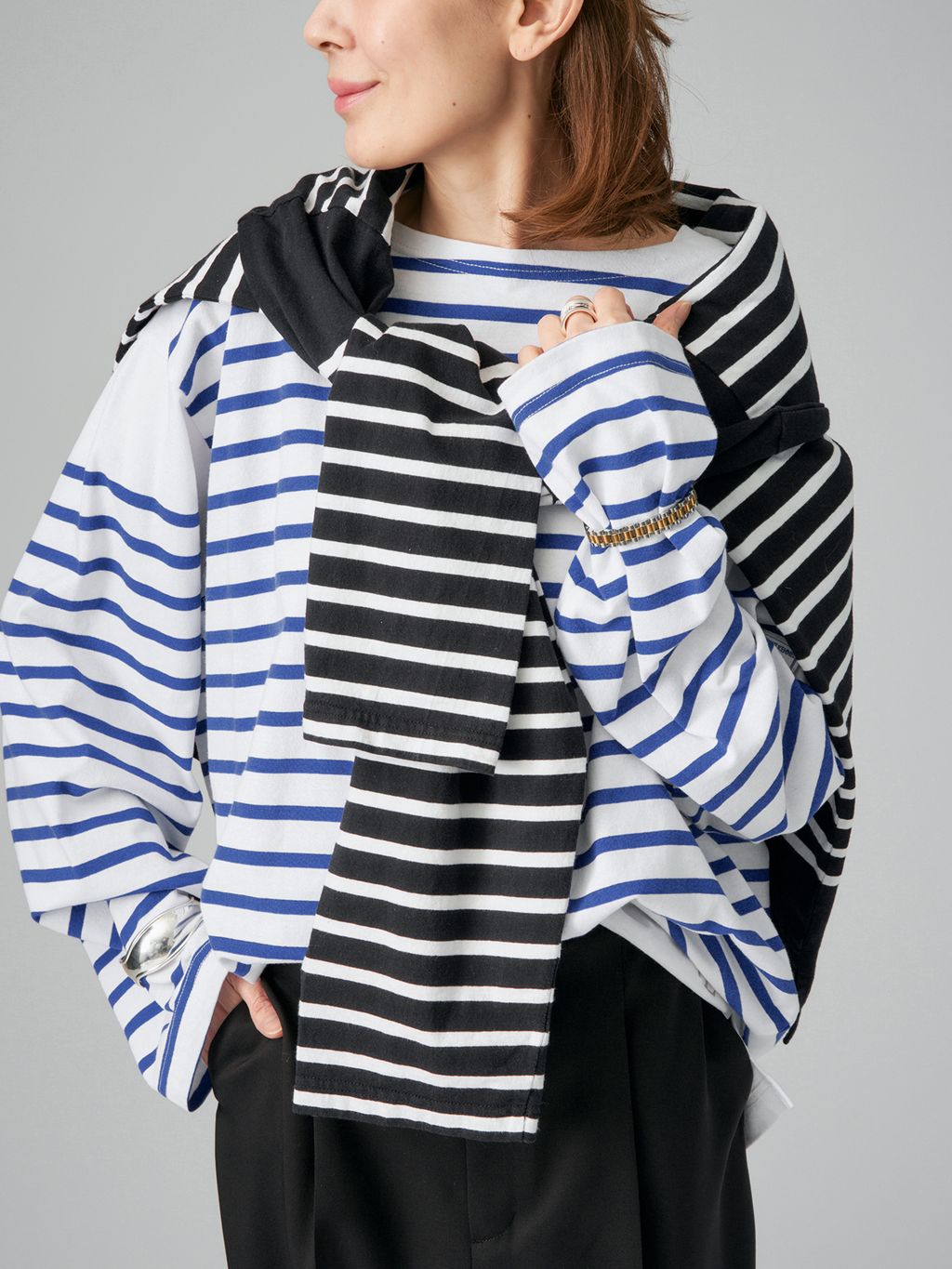 アメ様　VERMEIL par iena 別注 スタジャン 予約》MONT KEMMEL-VL モン ケメル 別注Borderのコーディネート