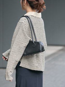 パイルボーダーポロシャツのコーディネートスナップ（chizu）｜JOURNAL