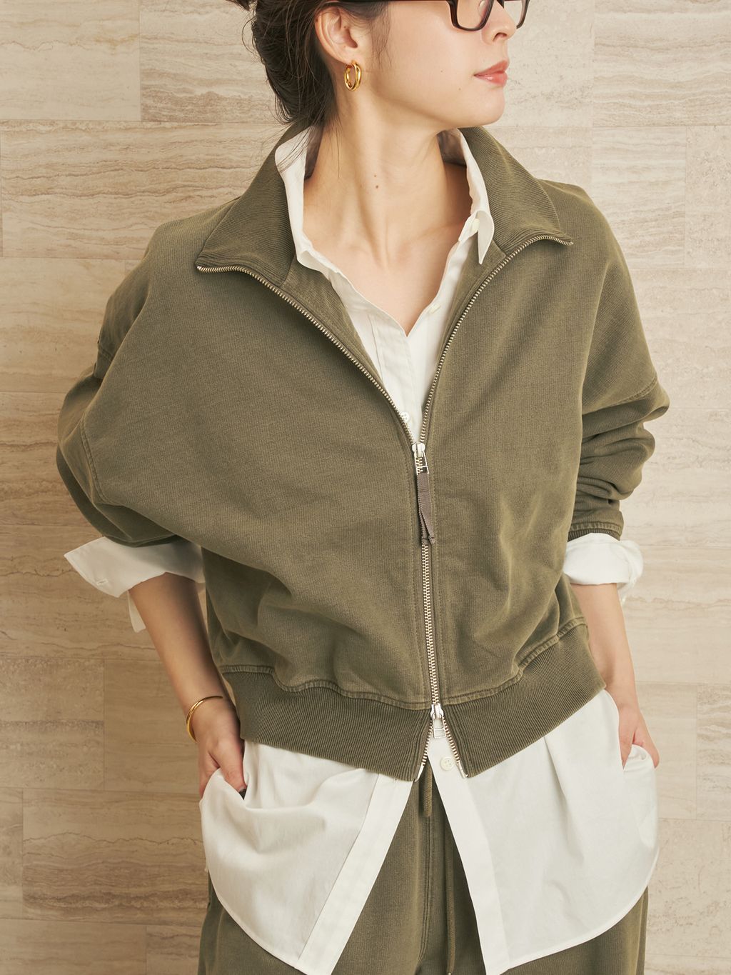 JOHNBULL / ジョンブル 別注 ZIP スウェットのコーディネートスナップ