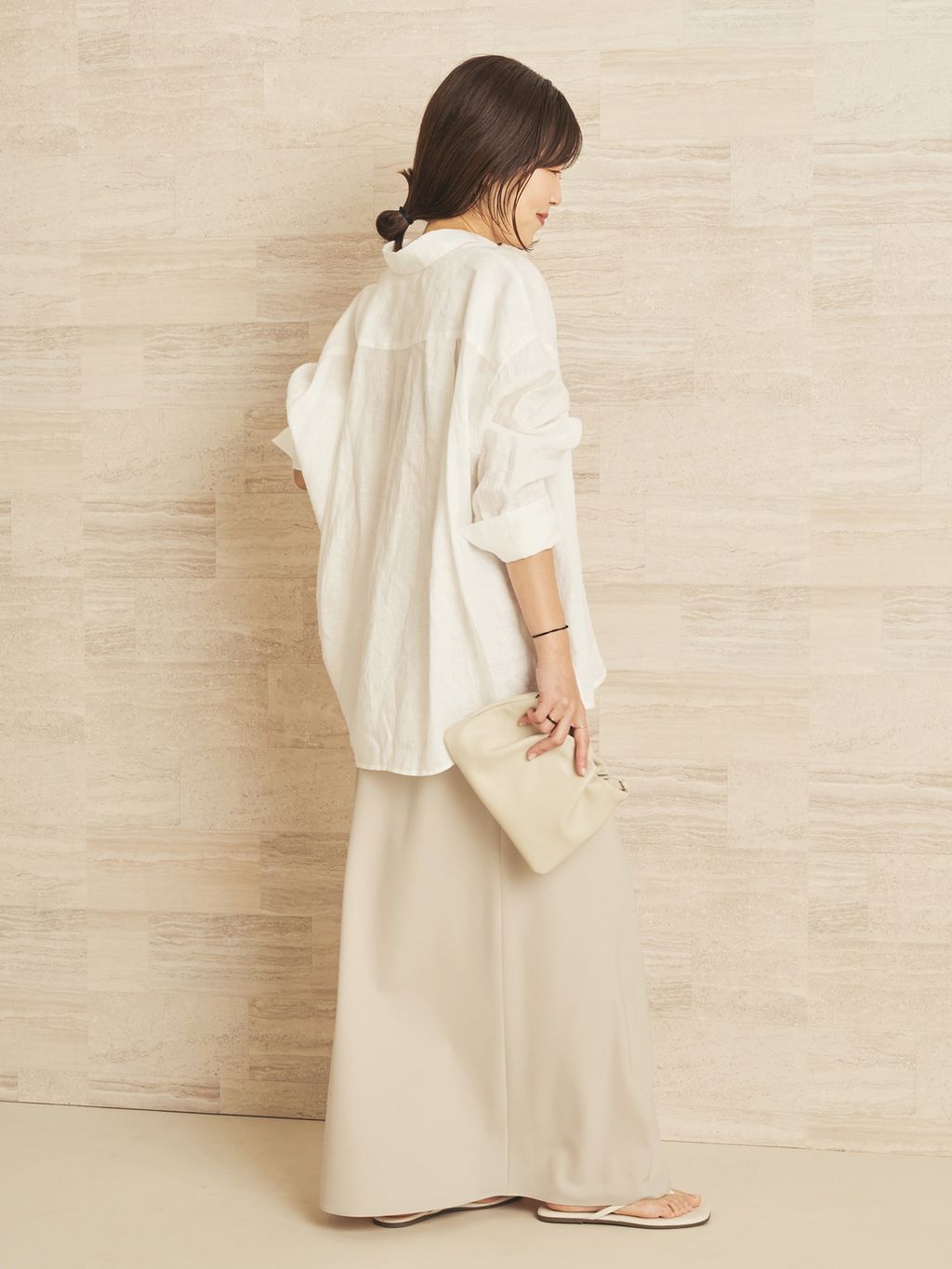 Linen Tent Line シャツのコーディネートスナップ（yoshie）｜Plage
