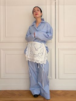 IENA LA BOUCLE プレイドシャギーウールシャツコート IENA LA BOUCLE プレイドシャギーウールシャツコート（その他ブルゾン