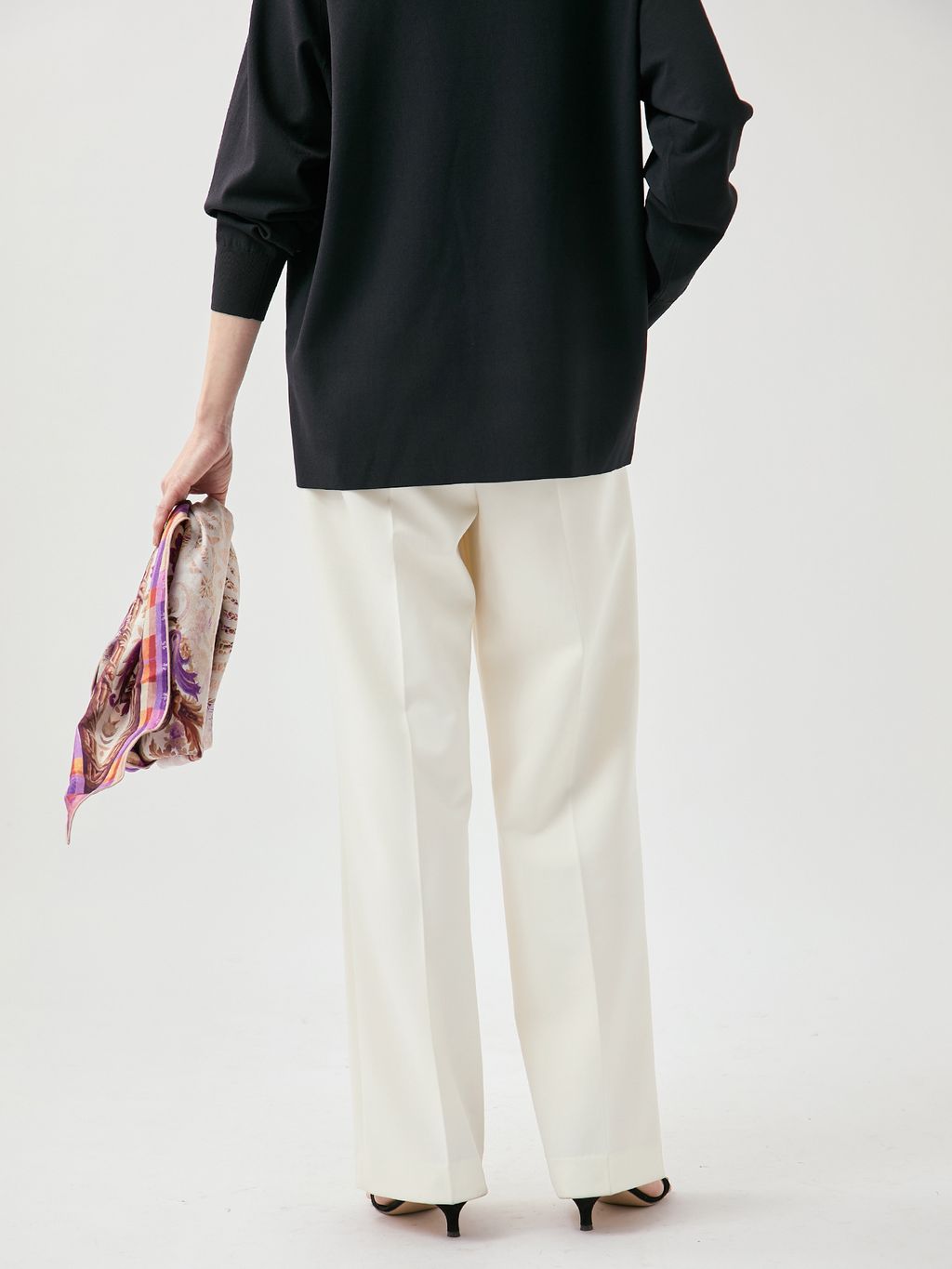 追加4予約》ダブルクロスストレッチパンツのコーディネートスナップ