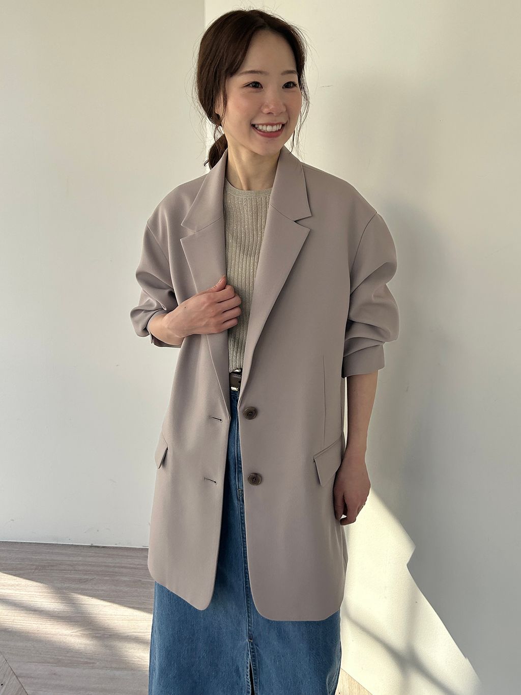 WEB限定/追加》PE SHARK ビックジャケットのコーディネートスナップ