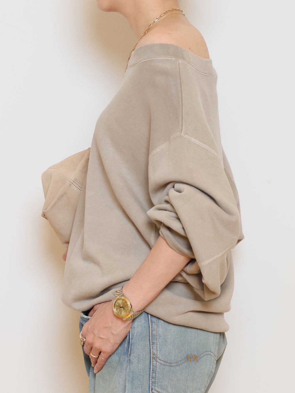 Vintage Off Shoulder プルオーバーのコーディネートスナップ（MUSE