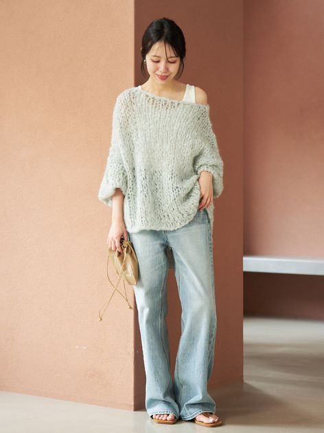 R'IAM コンパクトニットTeeのコーディネートスナップ（Mayu）｜Plage
