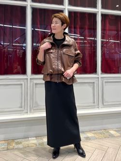 TAKASHI IKEDA x VERMEIL ブルゾンのコーディネートスナップ（saku