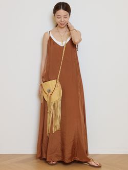 MUSE de Deuxieme Classe Cupra cami ドレス Col Pierrot/コルピエロ】Cupra cami ドレスのコーディネートスナップ