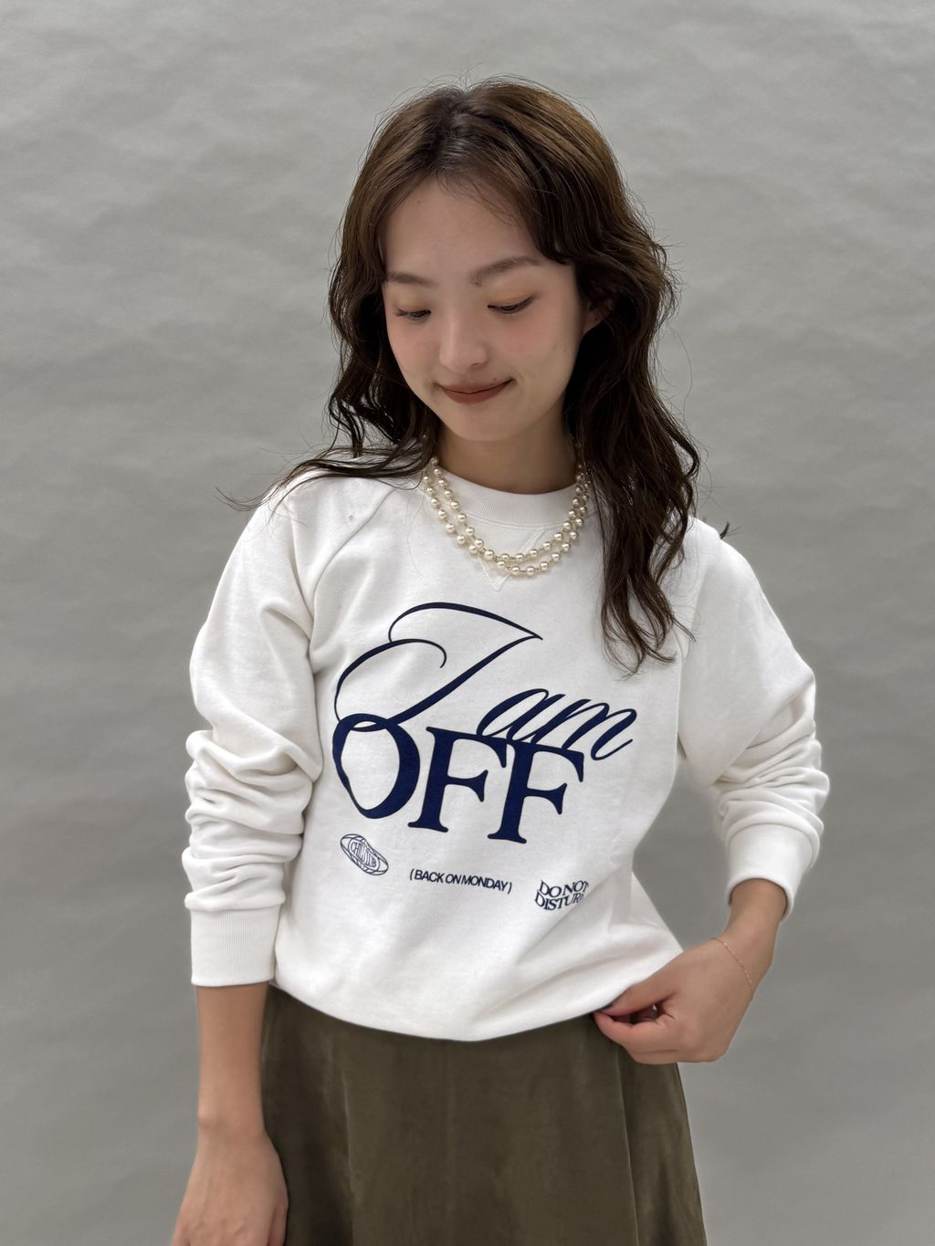 RUSSELL×LOUNA コンパクトスウェットのコーディネートスナップ（ayumi