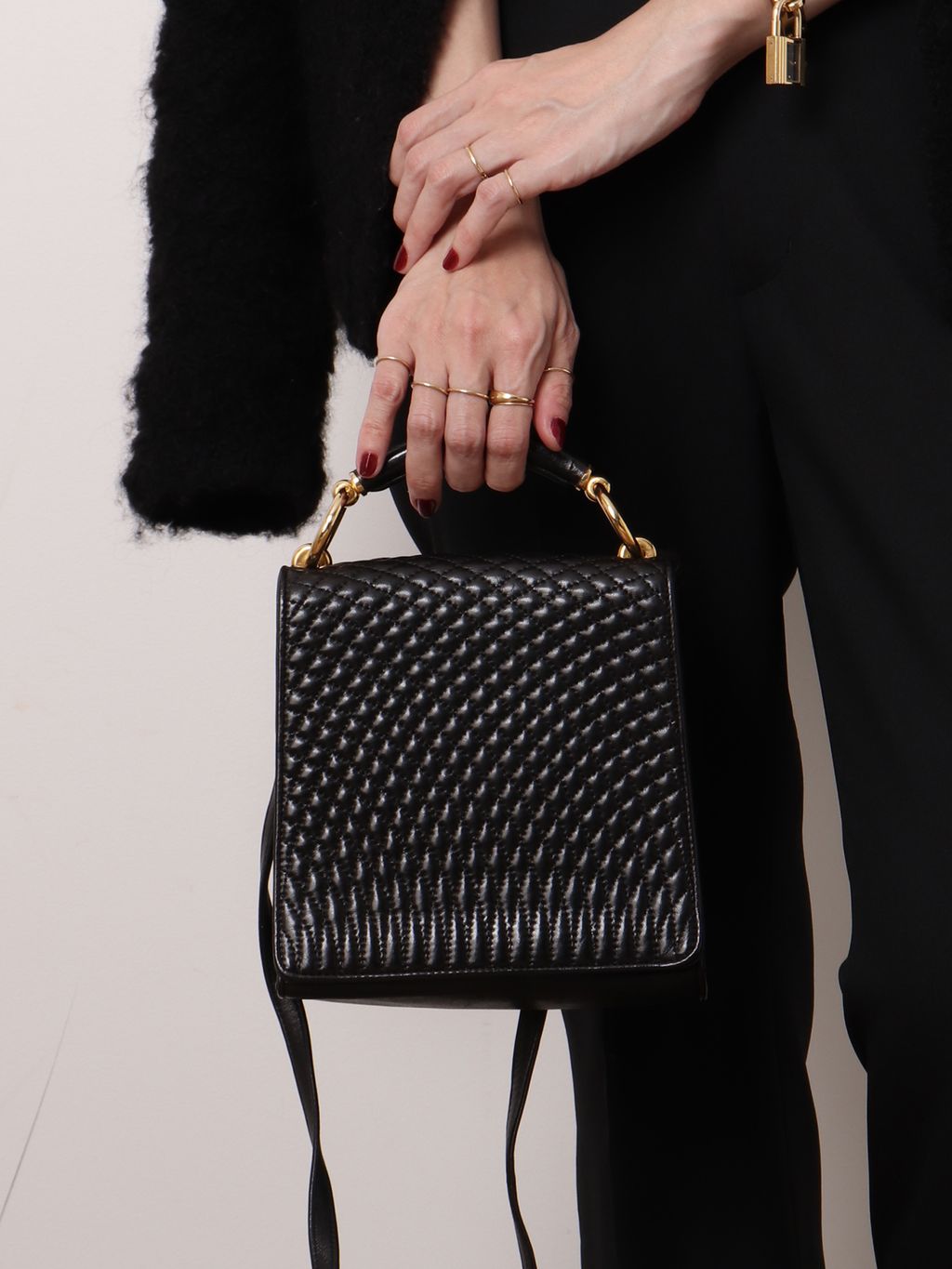 VINTAGE BALLY/バリー】2wayバッグのコーディネートスナップ（maki