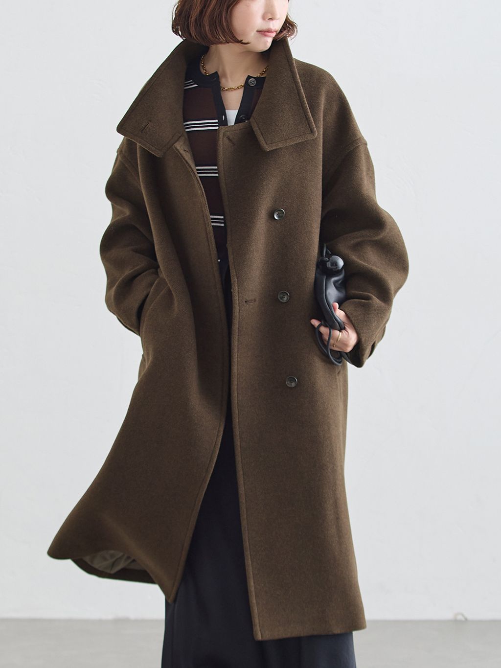 なつ　MANTECOスタンドコート∵journal standard 予約》MANTECO スタンドコートのコーディネートスナップ（yasu