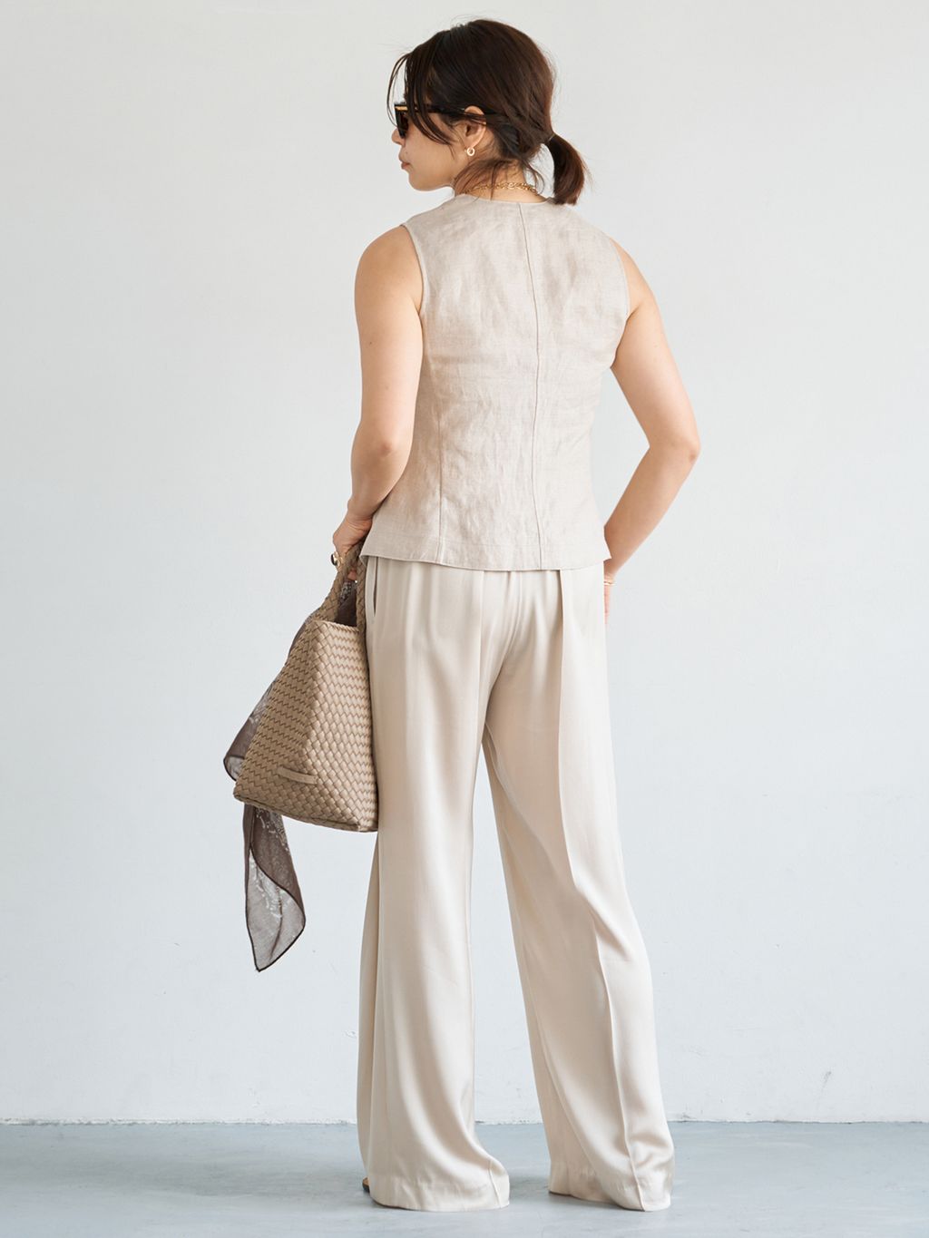 OGLINEN ベストのコーディネートスナップ（KANAGAWA）｜Deuxieme