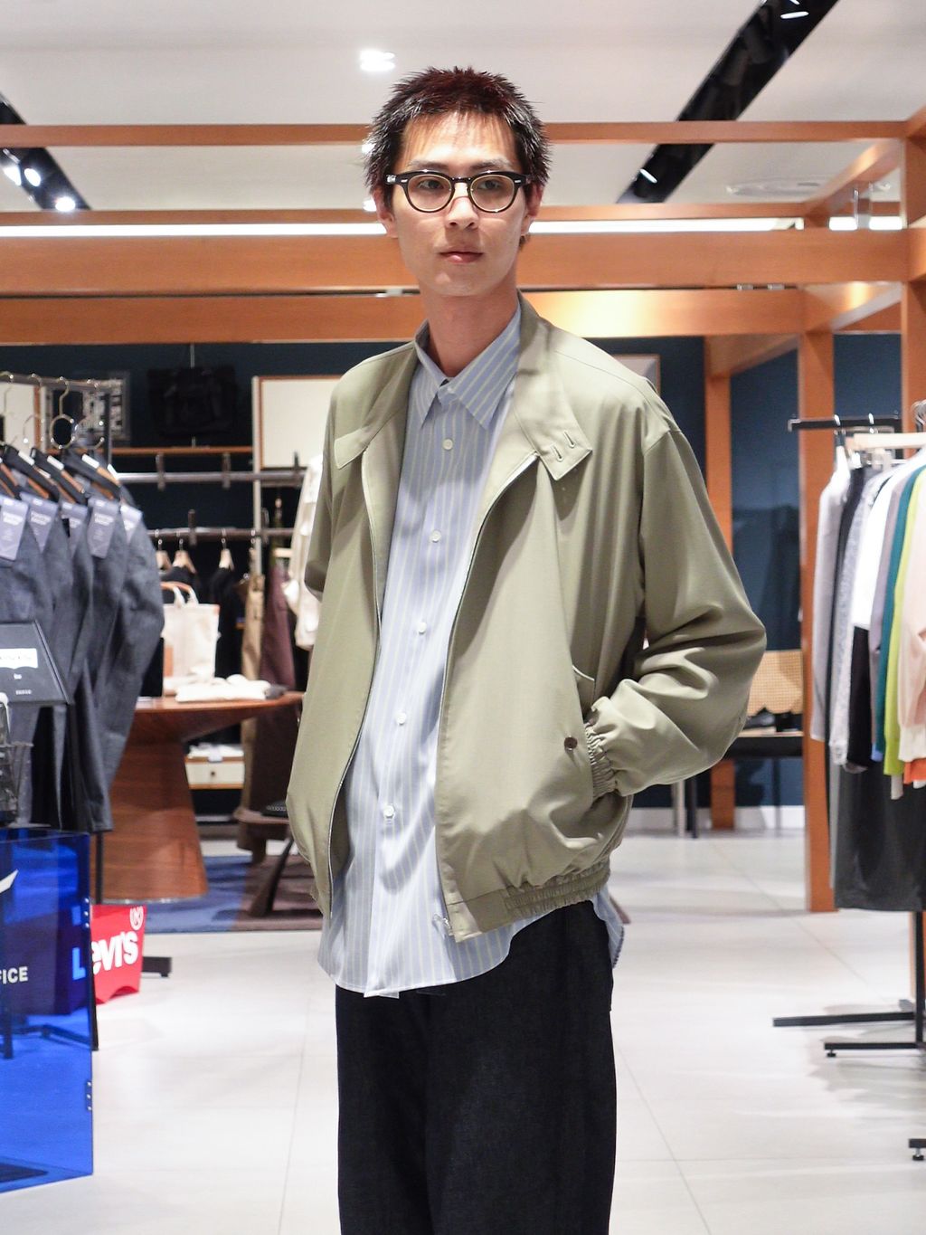 AURALEE (オーラリー) ULTRA FINE TROPICAL WOOL ZIP ブルゾンの
