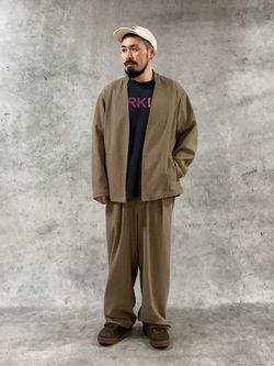 RIRANCHA / リランチェ ブッチャーカーディガン / セットアップ対応の 