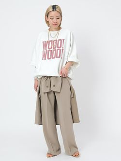 R JUBILEE/アール ジュビリー】別注 ハーフスリーブスウェット(WOOO