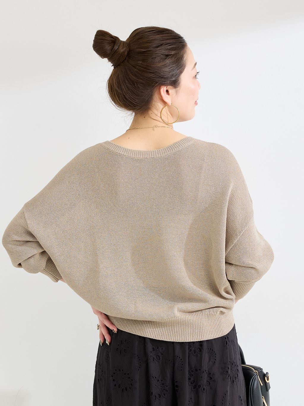 追加4予約》手洗い可 / アイレットレイヤーイージーワイドパンツの