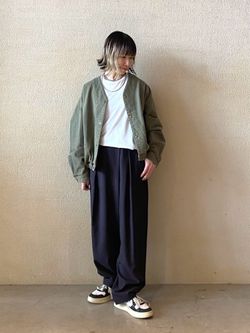 ヴィンテージヘリンボン ブルゾンのコーディネートスナップ（M.K 