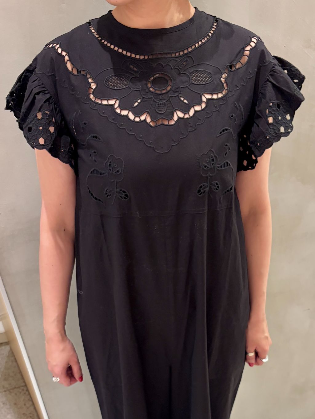 予約》IENA LA BOUCLE カットワークオールインワンのコーディネート