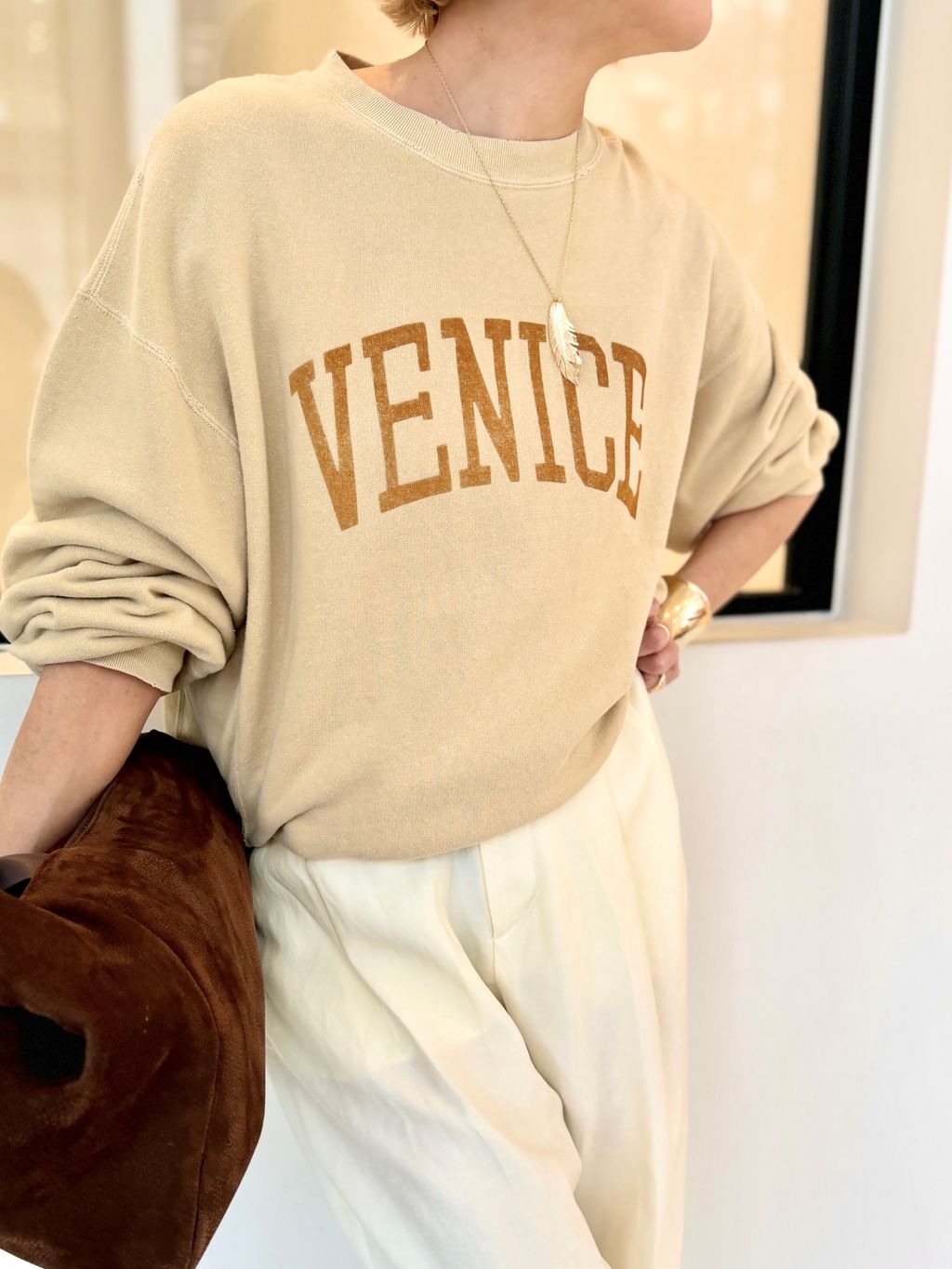 REMI RELIEF/レミ レリーフ】 NEW CREW NECK SWEATのコーディネート