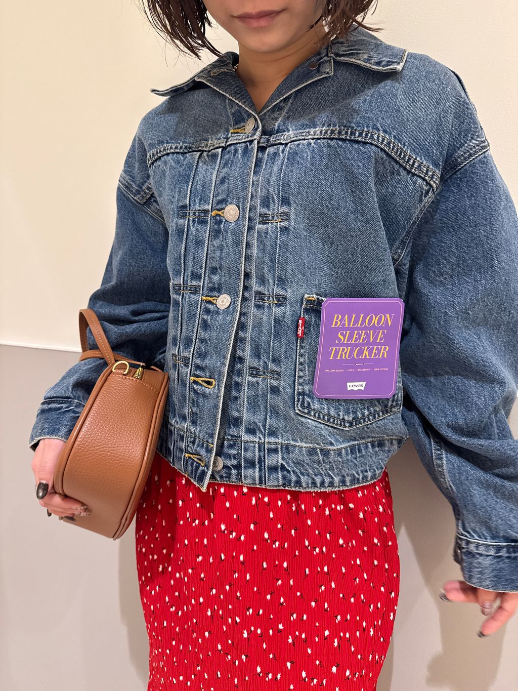 追加》Levi's/リーバイス SLOBE別注 BALLOON SLEEVE TRACKER デニム