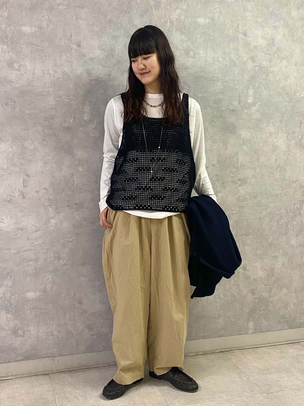 バフワッシャー イージーパンツのコーディネートスナップ（A.S