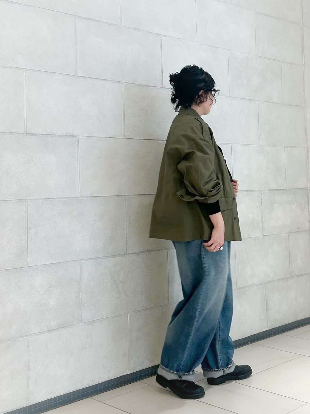 ジャーナルスタンダードラックス13OZデニム タックラウンドパンツ 追加2》13OZデニム タックラウンドパンツ（デニムパンツ・ジーンズ