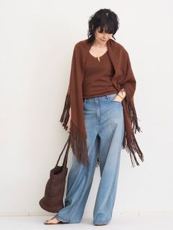 LANEUS/ラネウス】 BOXY FIT KNIT with Collarのコーディネート