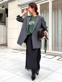 DOUBLE BREASTED JACKETのコーディネートスナップ（PR Sasaki）｜L