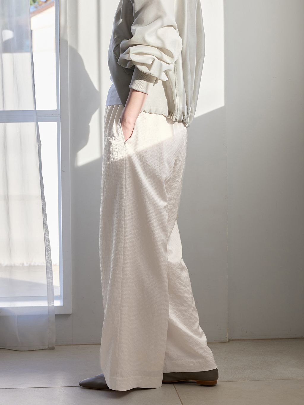 美品✨ IENA イエナ 2025エンブロイダードオーバーシャツ ホワイト