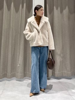 スノーボアビックカラーコート スノーボアビッグカラーコートのコーディネートスナップ（yuki