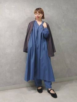CLワッシャー スキッパーワンピースのコーディネートスナップ（K.H