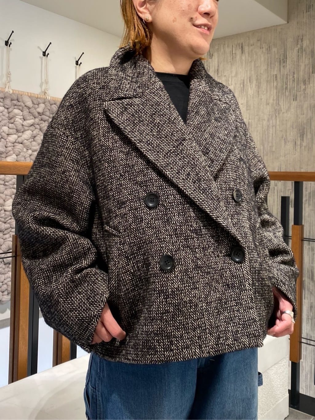 TWEEDショートコートのコーディネートスナップ（kuri40）｜FRAMeWORK