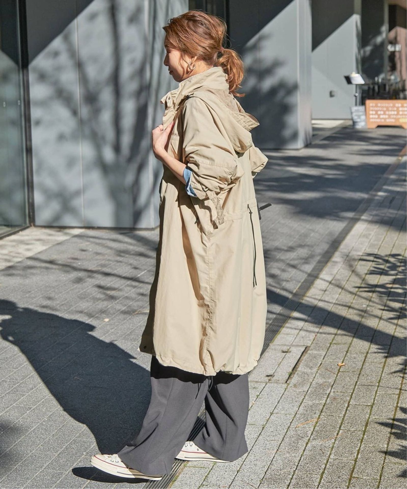 Spick &SpanWILD THINGS コラボベージュ ロングコート Spick &SpanWILD THINGS コラボベージュ ロングコート Spick &SpanWILD
