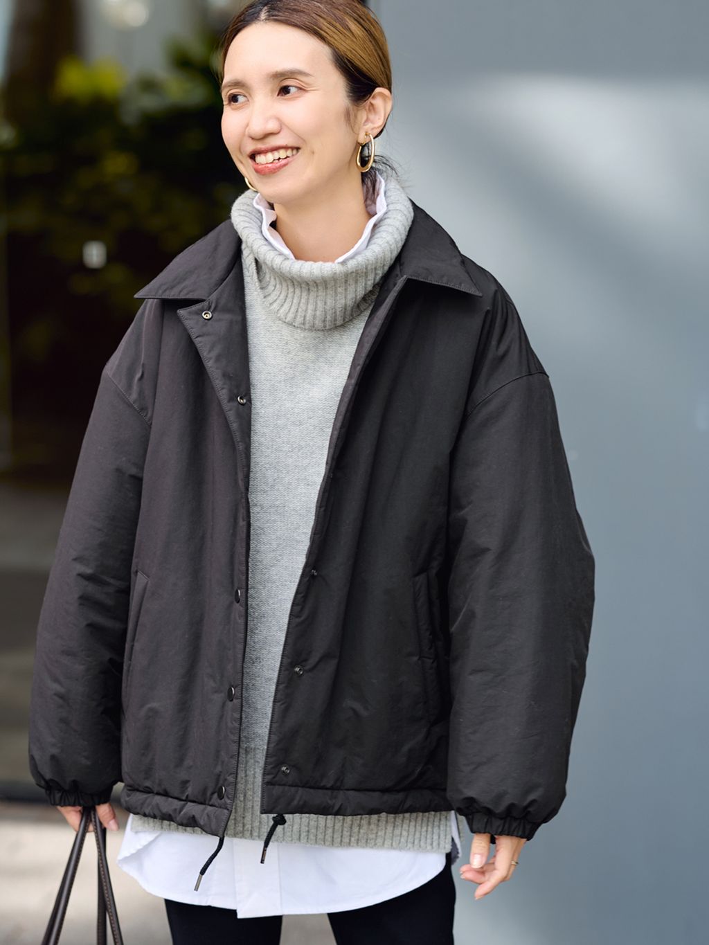 ≪追加≫撥水防風ポンチョコートのコーディネートスナップ（tomo