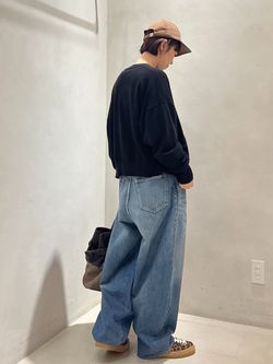 追加2》13OZデニム タックラウンドパンツのコーディネートスナップ