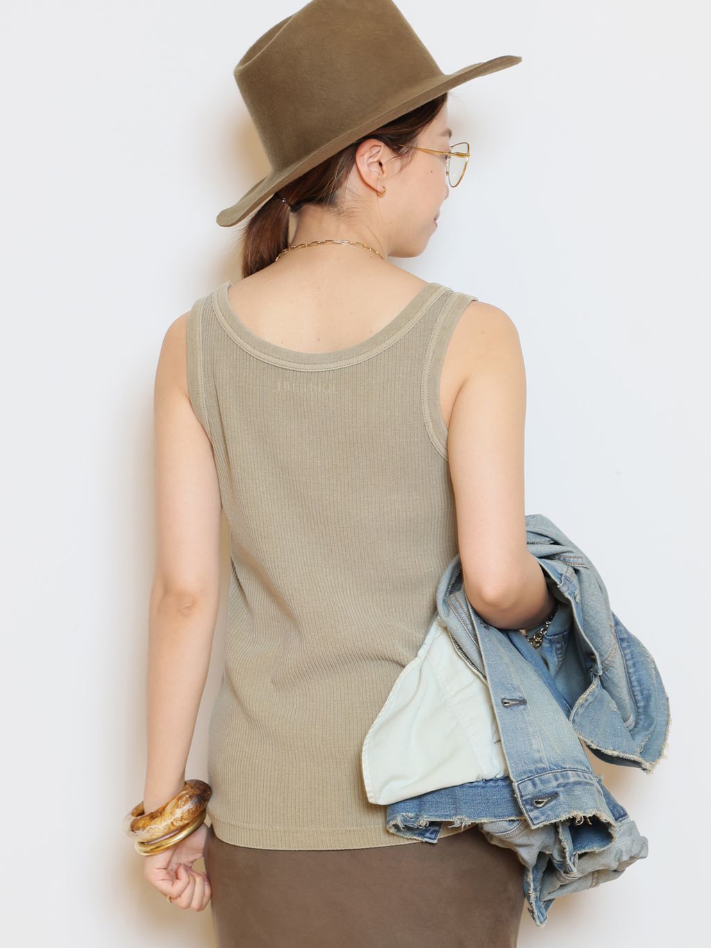 JOHNBULL/ジョンブル】ピグメントハリヌキTANKTOPのコーディネート