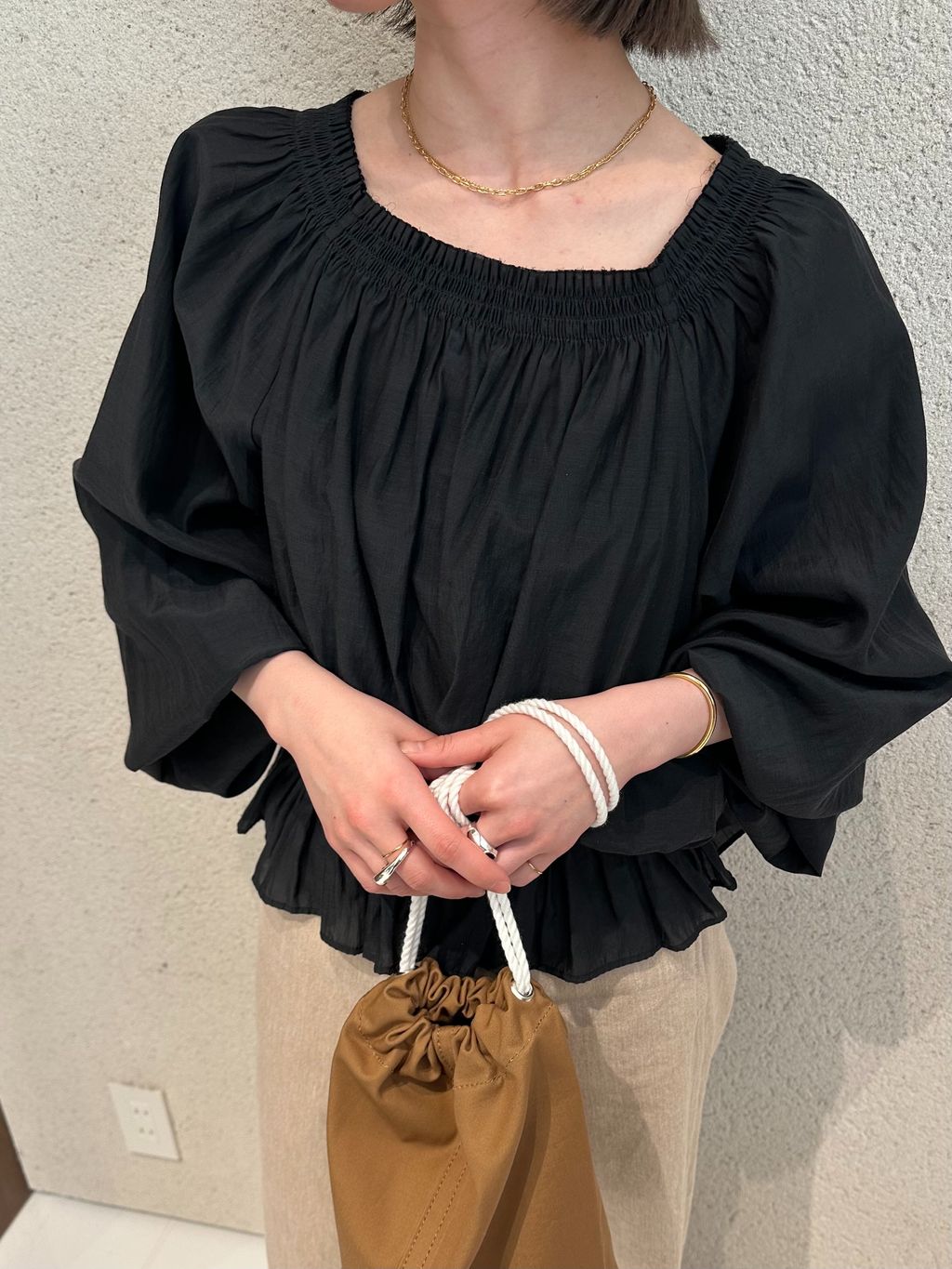Plage  新品★ lip gather ブラウス  ★ Plage 新品☆ lip gather ブラウス ☆ 【公式通販】