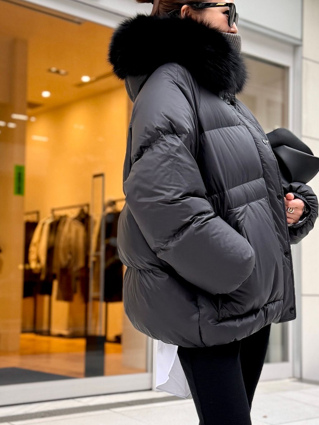 YVES SALOMON/イヴ サロモン】 DOWN WITH FOX FURのコーディネート