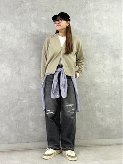 13OZデニム ダメージ5PKのコーディネートスナップ（M.F）｜journal