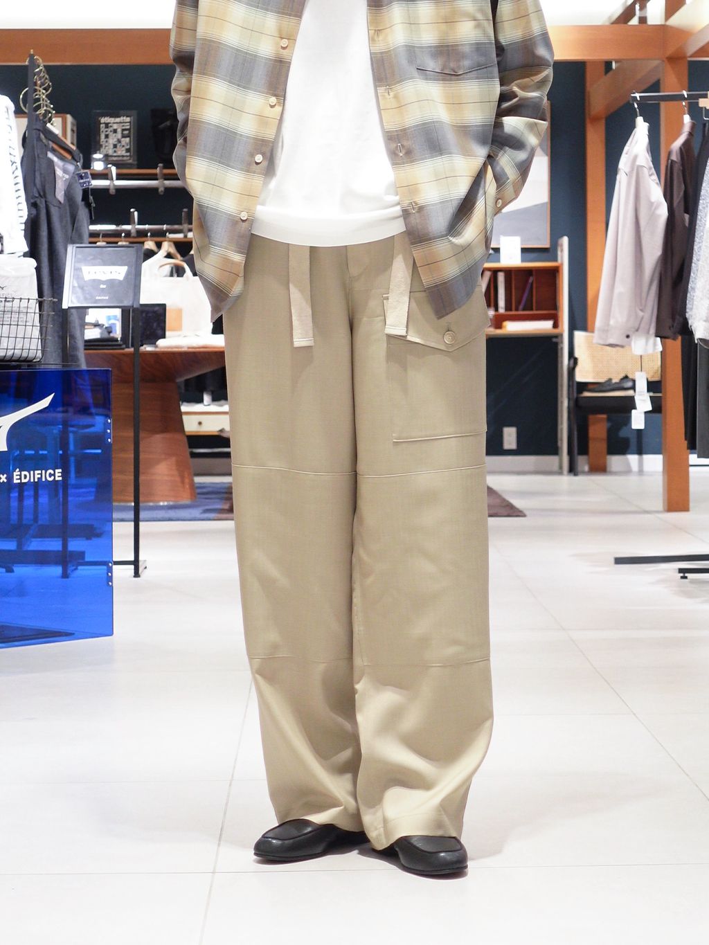 AURALEE (オーラリー) SUPER LIGHT WOOL CHECK SHIRTのコーディネート