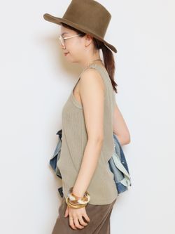 JOHNBULL/ジョンブル】ピグメントハリヌキTANKTOPのコーディネート