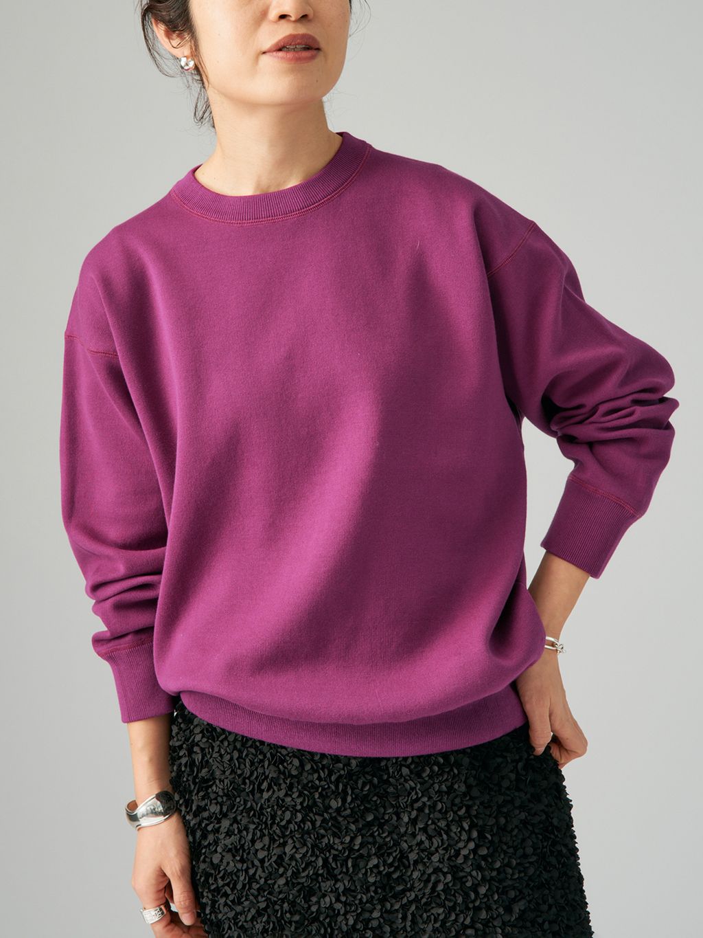 ダンボールニット スウェットのコーディネートスナップ（Woody