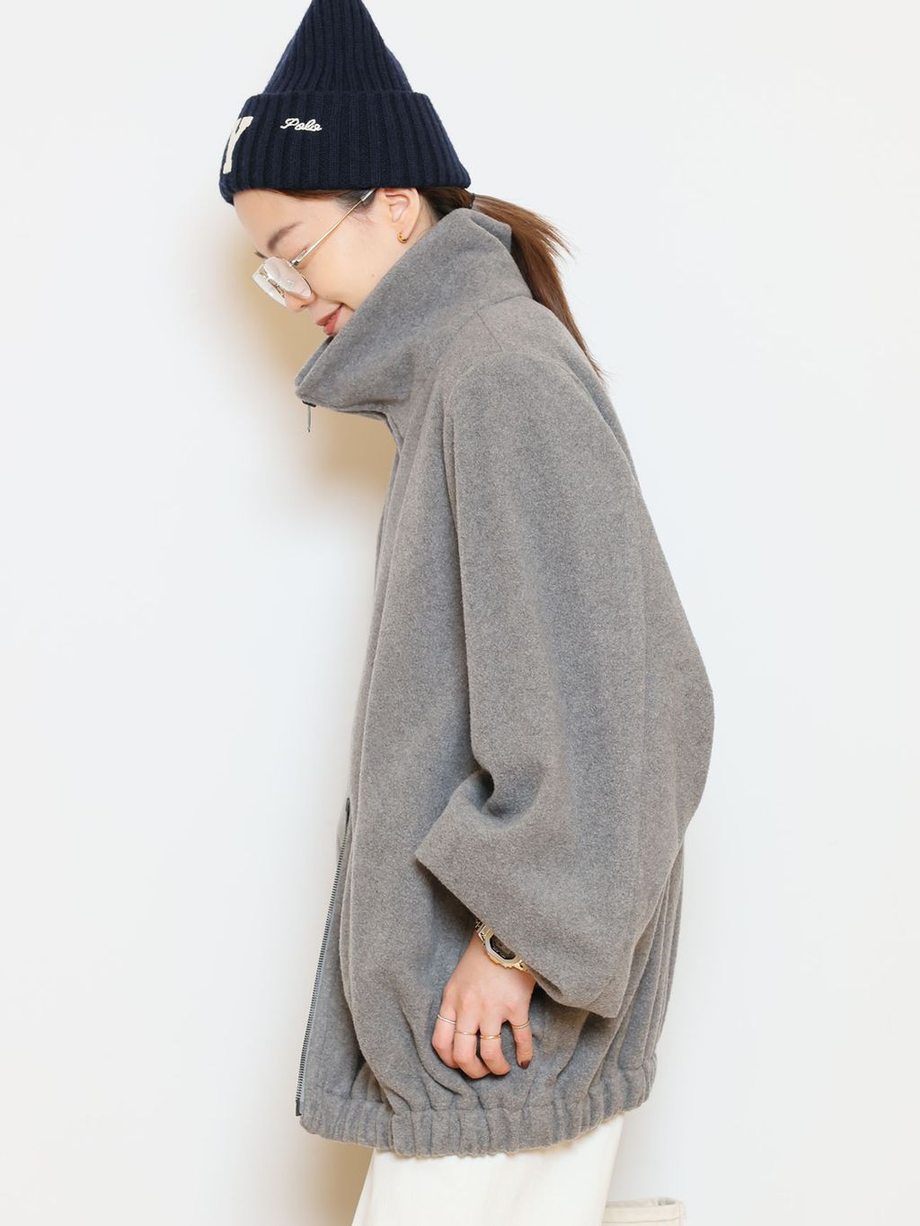 SEVEN ROOMS/セブンルームス】CASHMERE ブルゾンのコーディネート