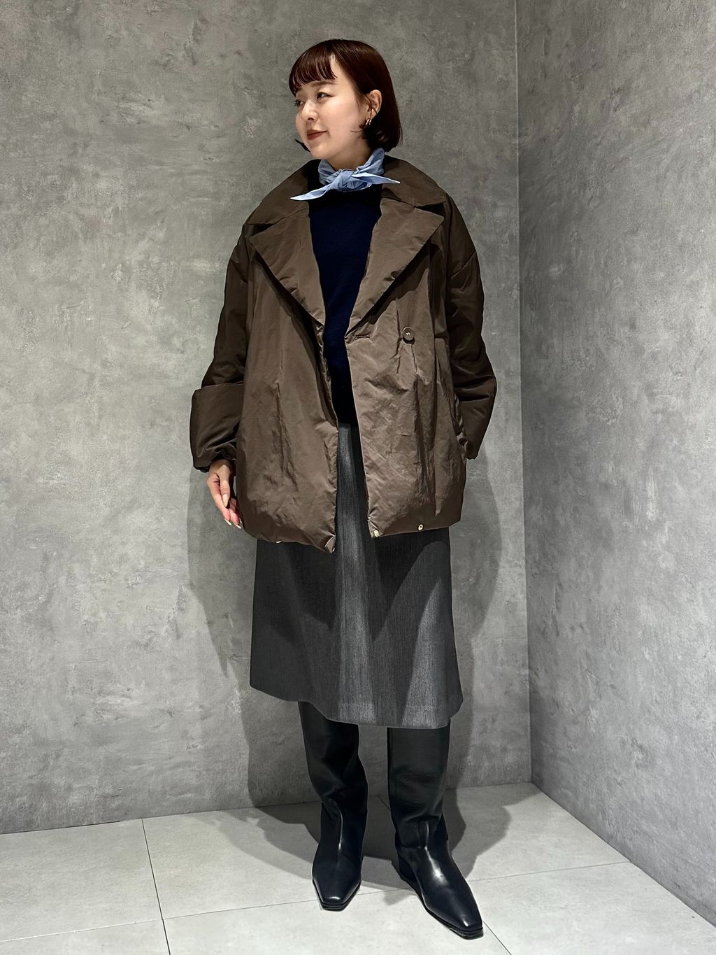 SUPER180クルーネックプルオーバーのコーディネートスナップ（kei